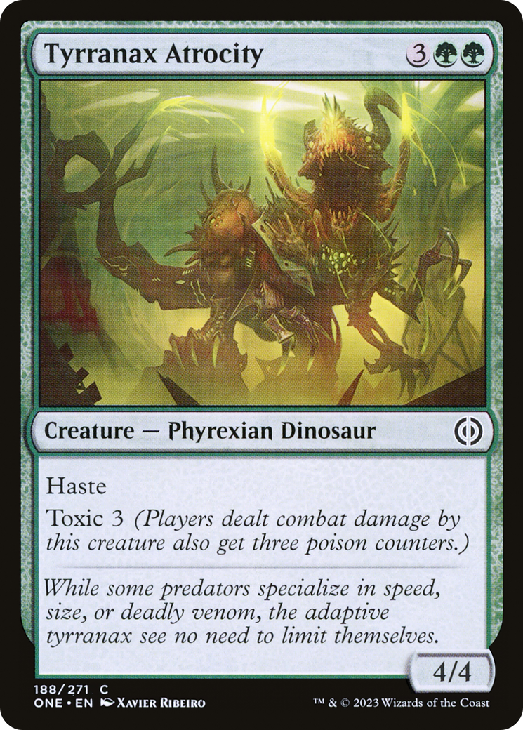 Tyrranax Atrocity (ONE-188) [Phyrexia: All Will Be One] MTG Single Wizards of the Coast