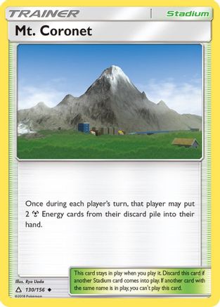Mt. Coronet (130/156) Reverse Holofoil [SM Ultra Prism] Pokemon Single Pokémon