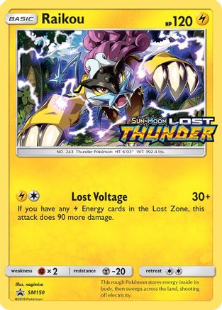 Raikou - SM150 (Prerelease) (SM150/248) Holofoil [SM: Black Star Promos] Pokemon Single Pokémon