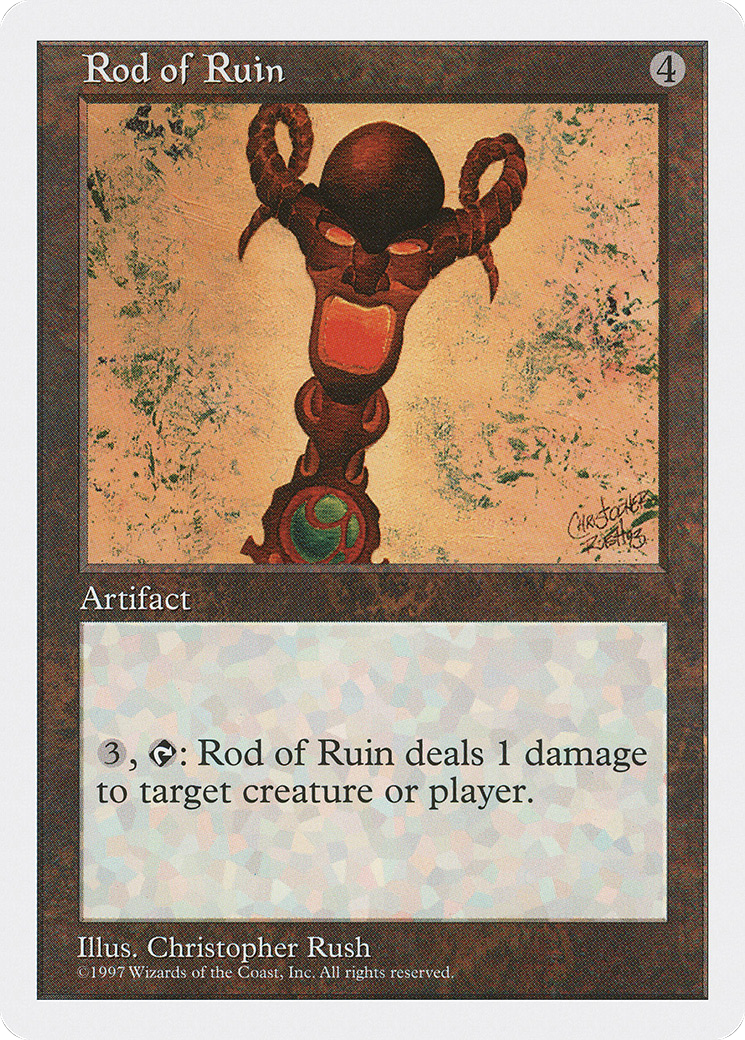 Rod of Ruin (5ED-396) [Fifth Edition] MTG Single Wizards of the Coast