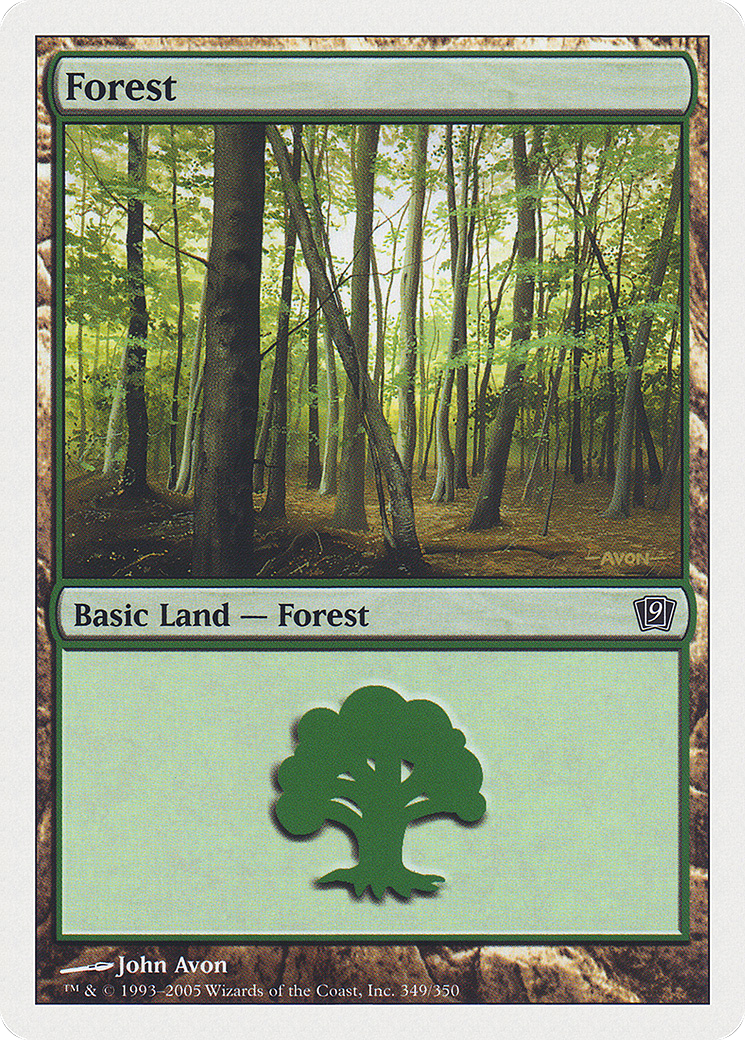 Forest (349) (9ED-349) [9th Edition] MTG Single Wizards of the Coast