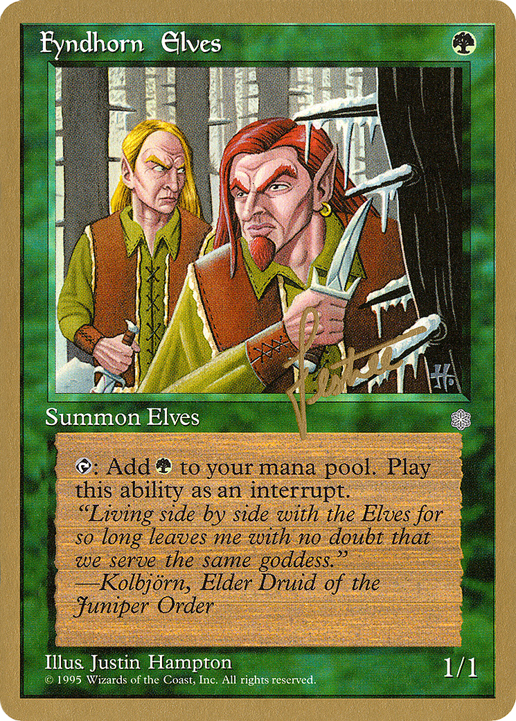 Fyndhorn Elves (WCD-BL244) [Misc] Pro Tour Collector Set MTG Single Wizards of the Coast