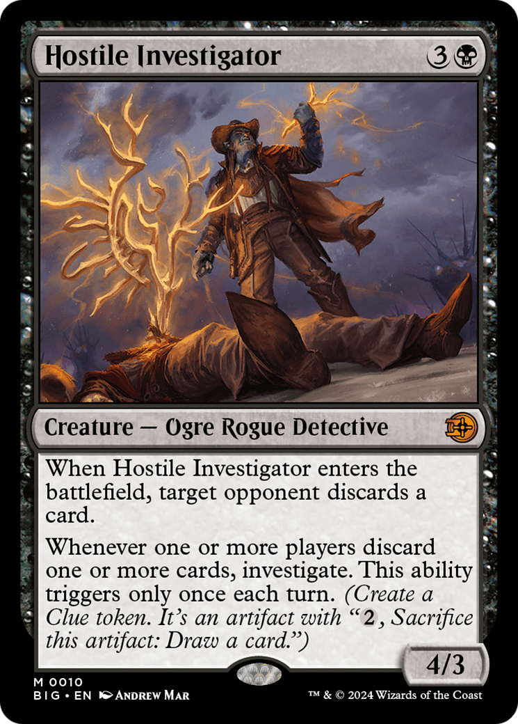 Hostile Investigator (BIG-010) [The Big Score] MTG Single Wizards of the Coast
