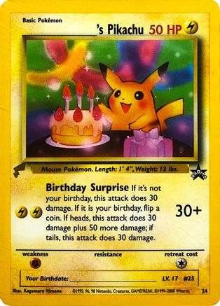 ______'s Pikachu (24) [Promos: Pikachu World Collection Promos] Pokemon Single Pokémon