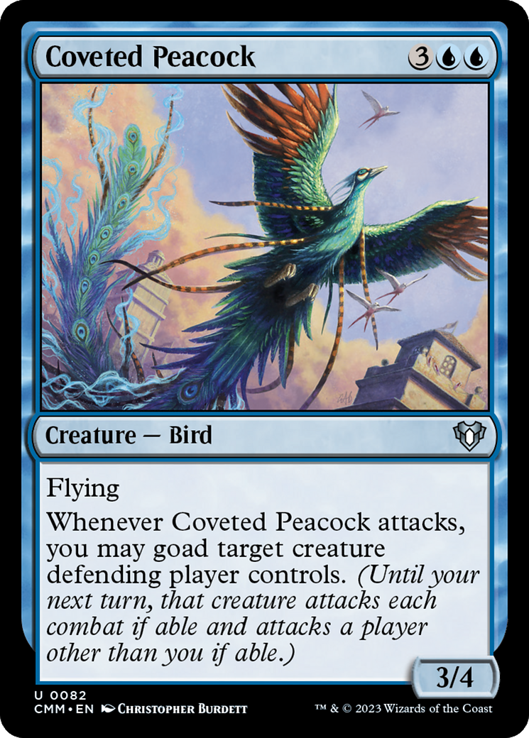 Coveted Peacock (CMM-082) [Commander Masters] Foil MTG Single Wizards of the Coast