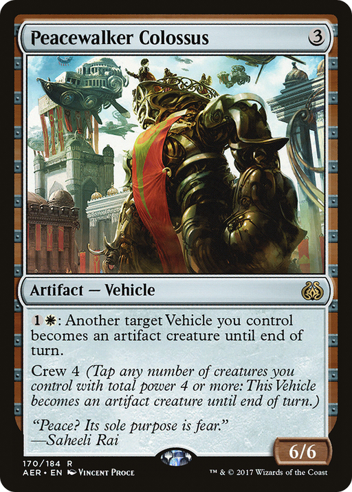 Peacewalker Colossus (AER-170) [Aether Revolt] MTG Single Wizards of the Coast