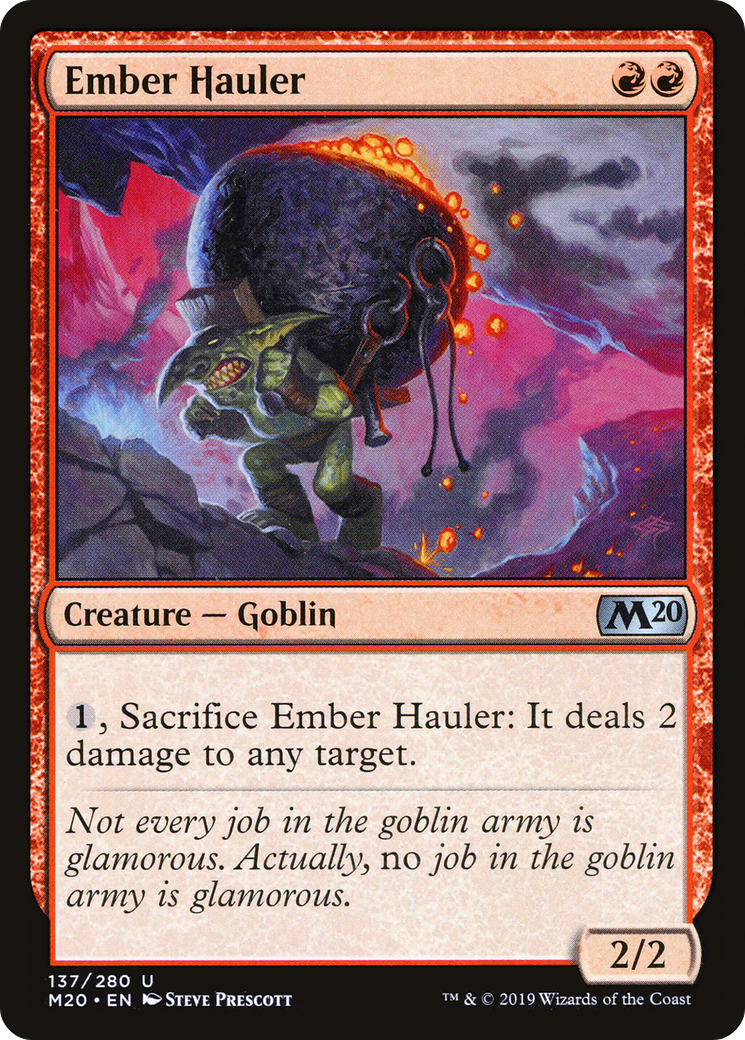 Ember Hauler (M20-137) [Core Set 2020] Foil MTG Single Wizards of the Coast
