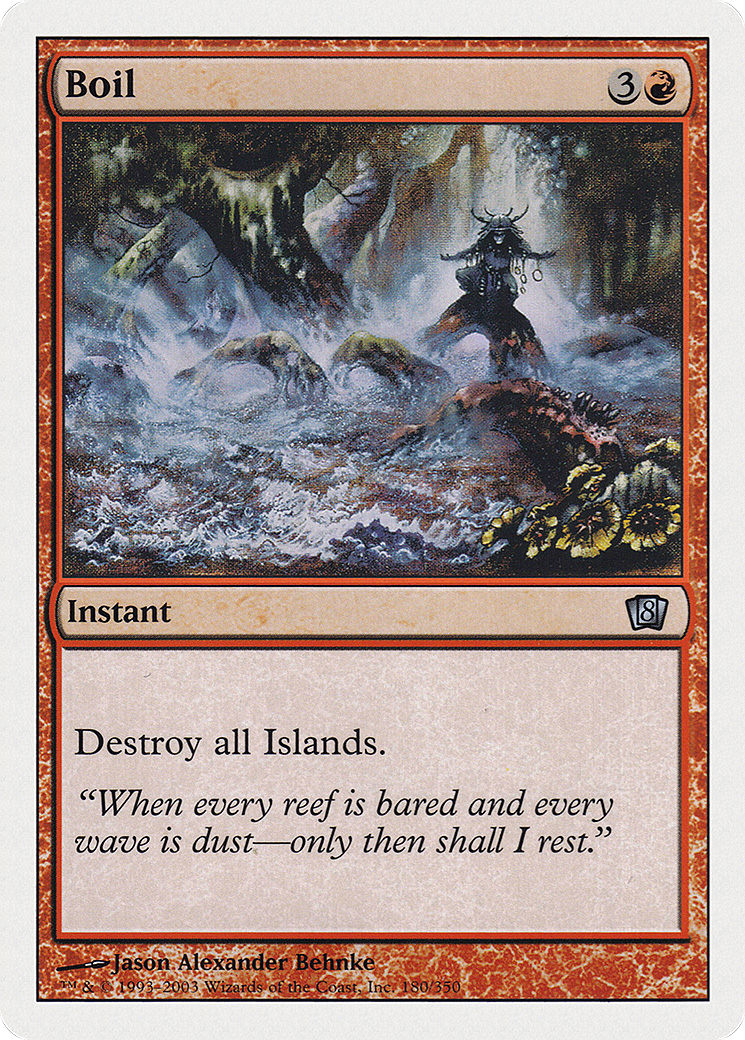 Boil (8ED-180) [8th Edition] Foil MTG Single Wizards of the Coast