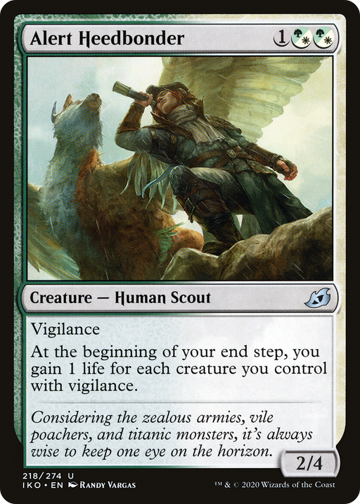 Alert Heedbonder (IKO-218) [Ikoria: Lair of Behemoths] MTG Single Wizards of the Coast