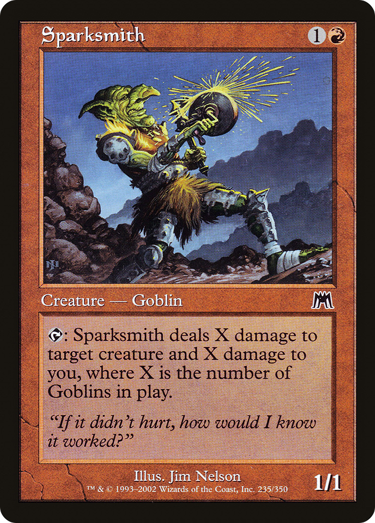 Sparksmith (ONS-235) [Onslaught] Foil MTG Single Wizards of the Coast