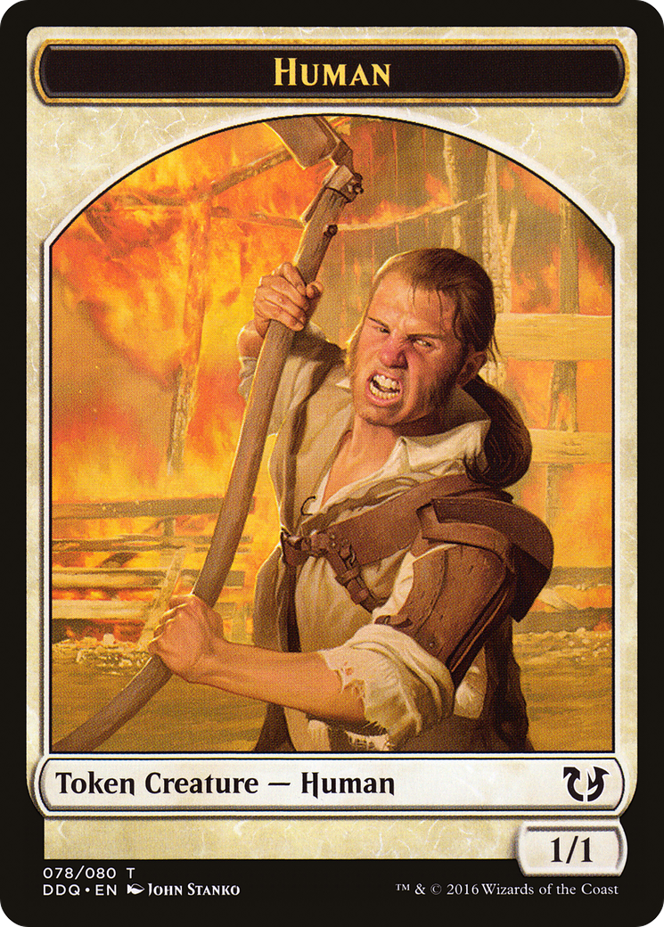 Human Token [Duel Decks: Blessed vs. Cursed] MTG Single Magic: The Gathering