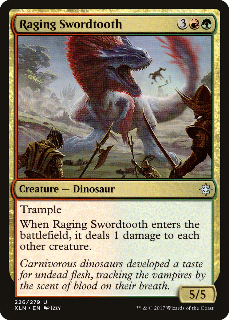 Raging Swordtooth [Ixalan] MTG Single Magic: The Gathering