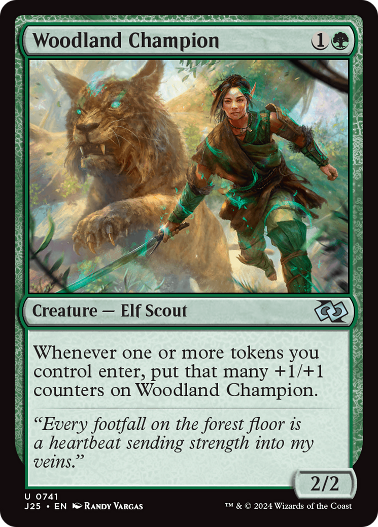 Woodland Champion (J25-741) [Foundations Jumpstart] MTG Single Wizards of the Coast