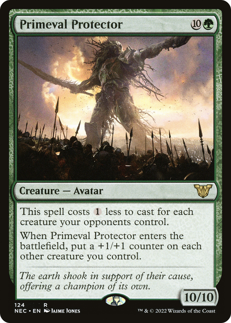 Primeval Protector (NEC-124) [Neon Dynasty Commander] MTG Single Wizards of the Coast