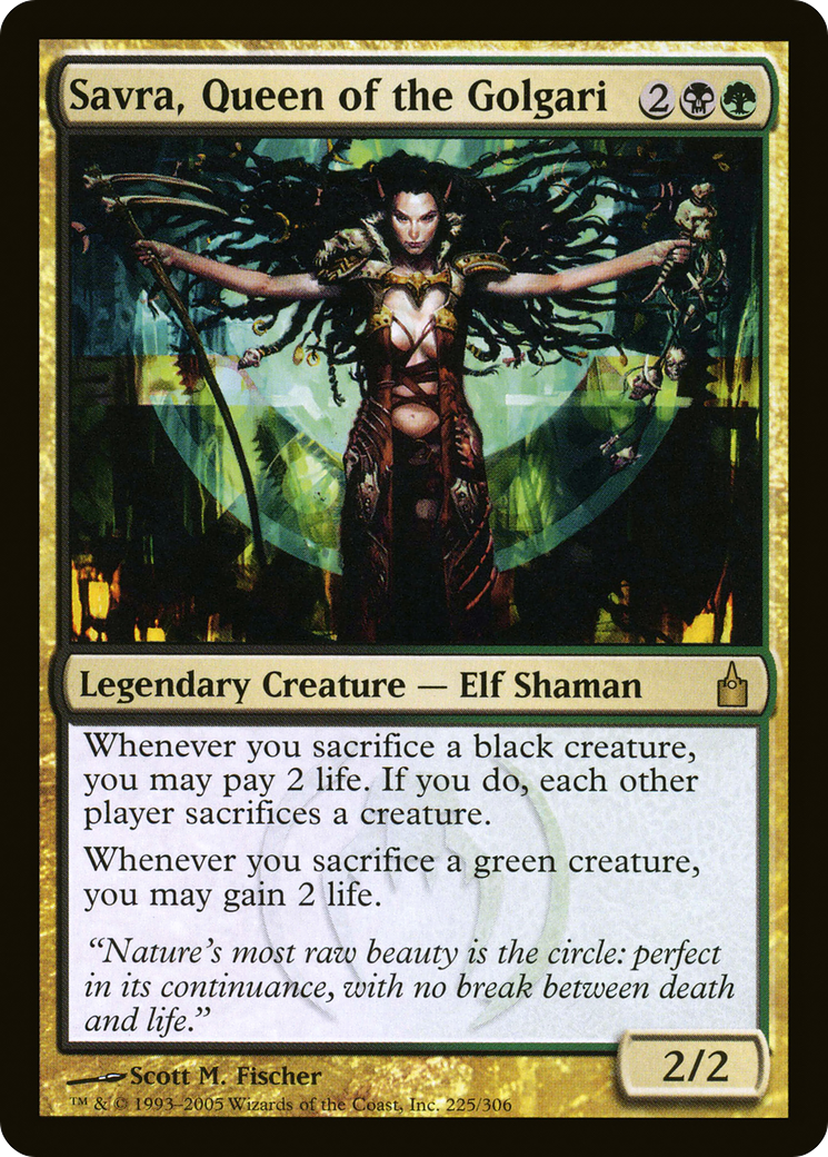 Savra, Queen of the Golgari (RAV-225) [Ravnica: City of Guilds] Foil MTG Single Wizards of the Coast
