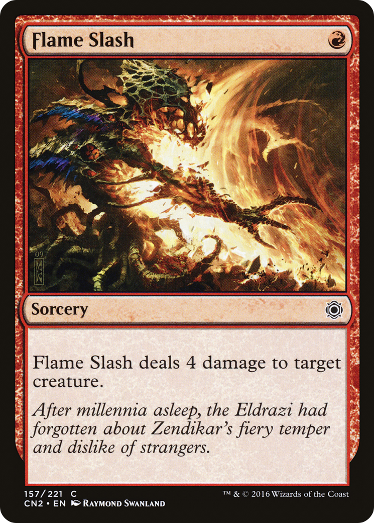 Flame Slash (CN2-157) [Conspiracy: Take the Crown] MTG Single Wizards of the Coast
