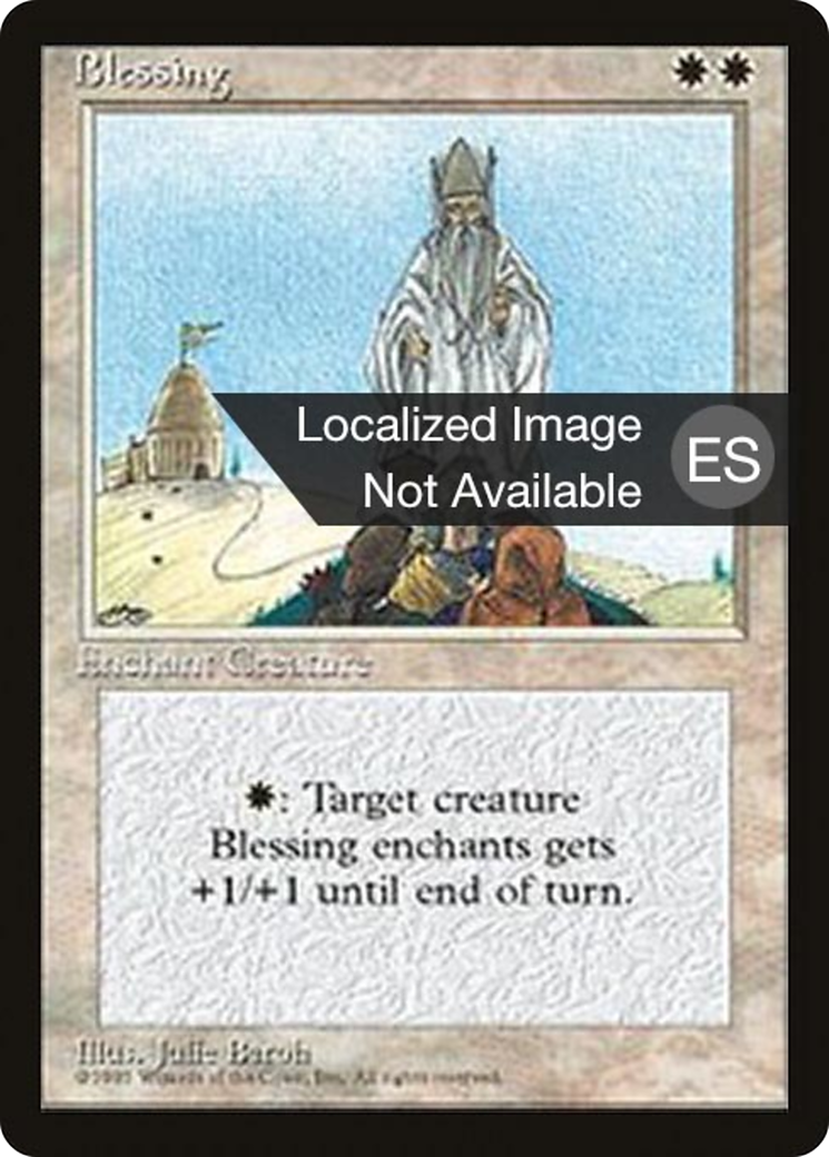 Blessing (4BB-009) [Fourth Edition Foreign Black Border] MTG Single Wizards of the Coast