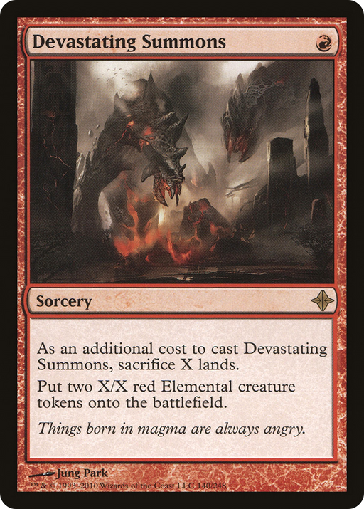 Devastating Summons (ROE-140) [Rise of the Eldrazi] MTG Single Wizards of the Coast