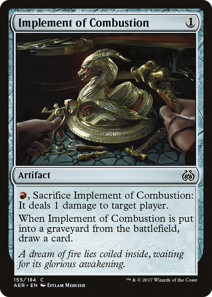 Implement of Combustion (AER-155) [Aether Revolt] Foil MTG Single Wizards of the Coast