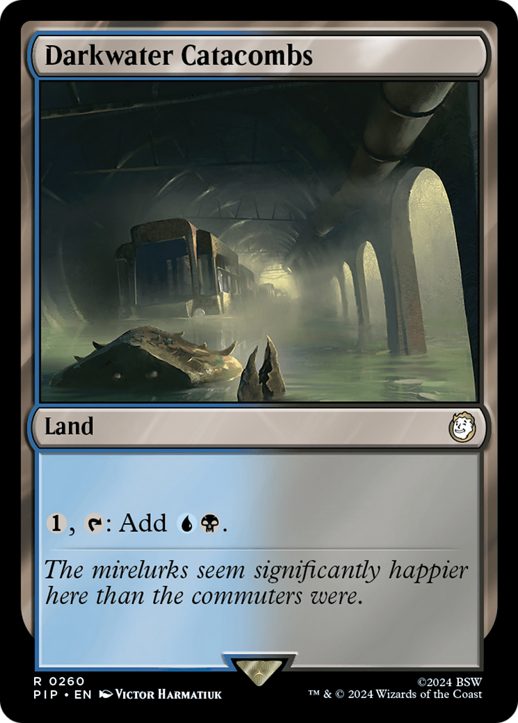Darkwater Catacombs (PIP-260) [Fallout] Foil MTG Single Wizards of the Coast