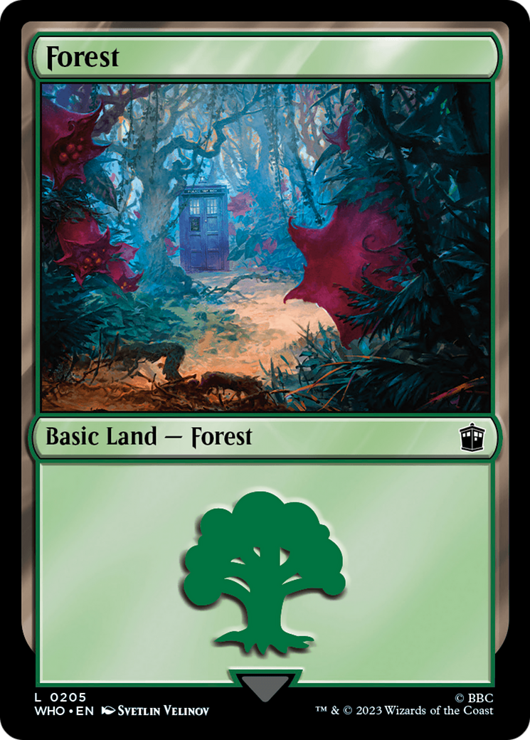 Forest (0205) (WHO-205) [Doctor Who] MTG Single Wizards of the Coast