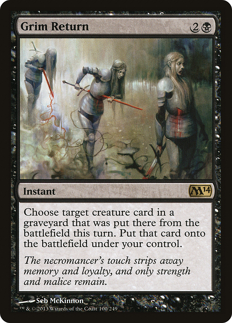 Grim Return (M14-100) [Magic 2014] Foil MTG Single Wizards of the Coast
