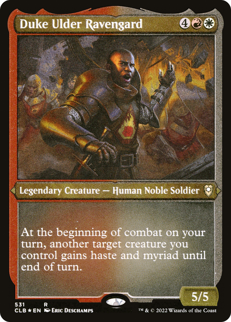 Duke Ulder Ravengard (CLB-531) [Commander Legends: Battle for Baldur's Gate] Etched Foil MTG Single Wizards of the Coast
