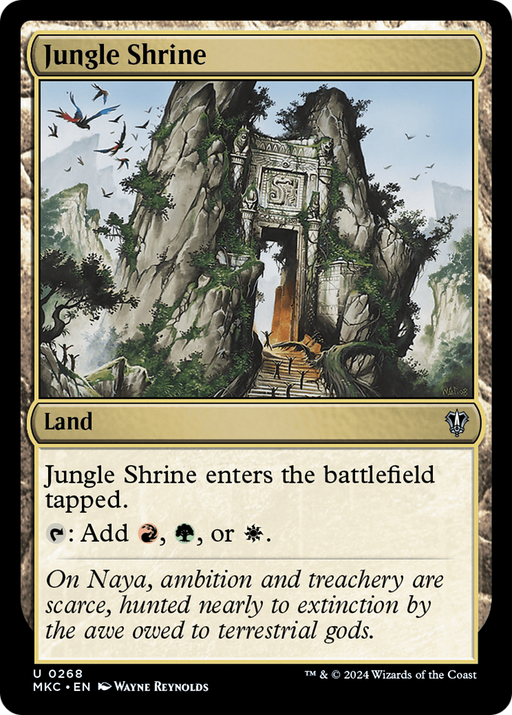 Jungle Shrine (MKC-268) [Murders at Karlov Manor Commander] MTG Single Wizards of the Coast