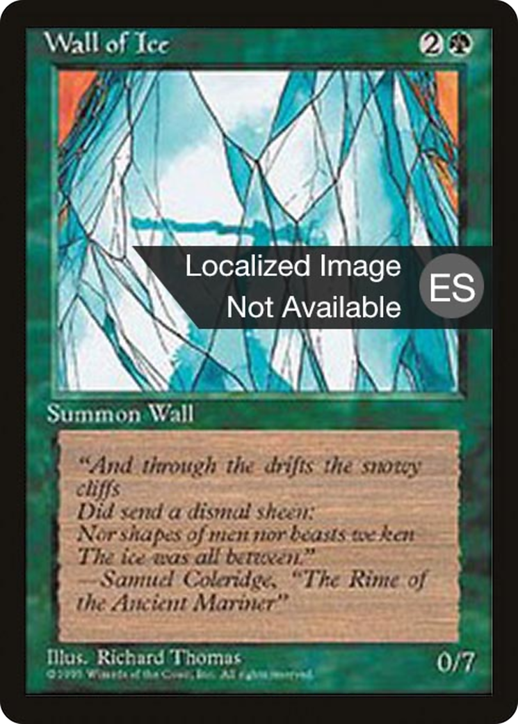 Wall of Ice (4BB-283) [Fourth Edition Foreign Black Border] MTG Single Wizards of the Coast