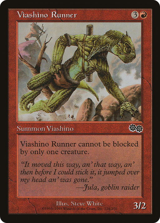 Viashino Runner (USG-224) [Urza's Saga] MTG Single Wizards of the Coast