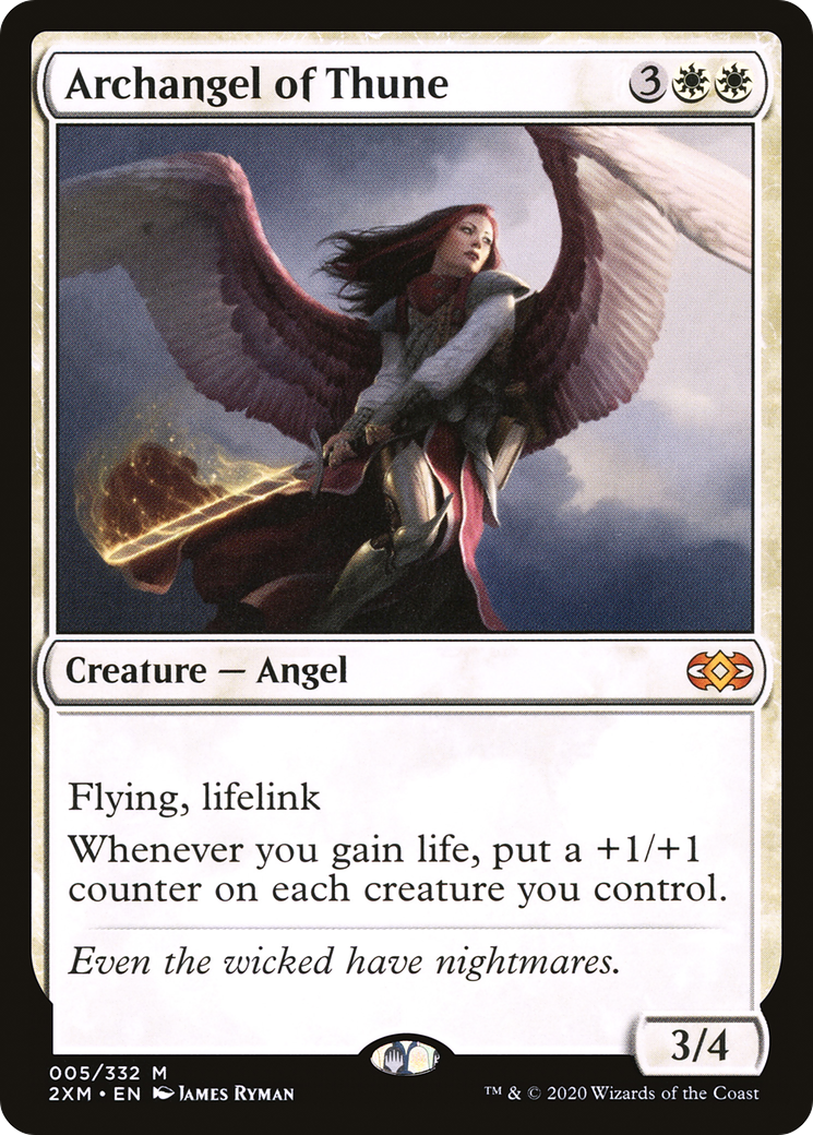 Archangel of Thune (2XM-005) [Double Masters] MTG Single Wizards of the Coast
