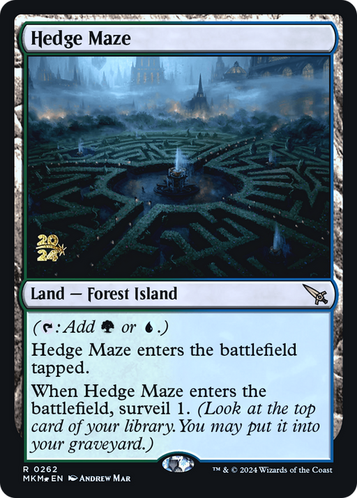 Hedge Maze (PRE-262) [Murders at Karlov Manor Promos] Foil MTG Single Wizards of the Coast