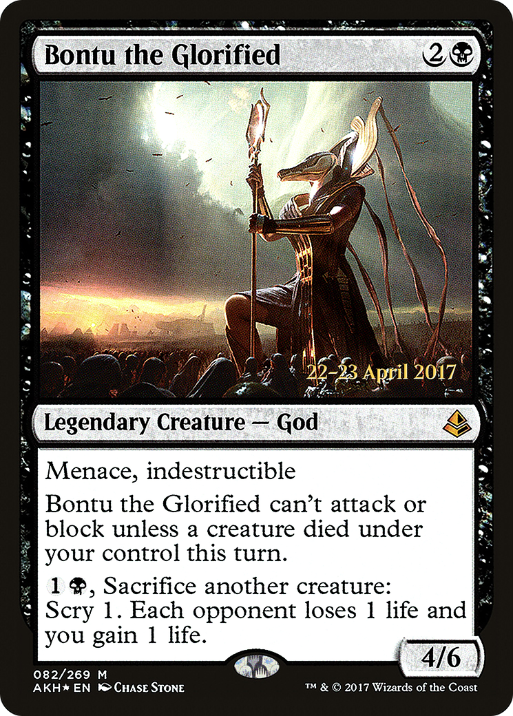 Bontu the Glorified [Amonkhet Prerelease Promos] MTG Single Magic: The Gathering