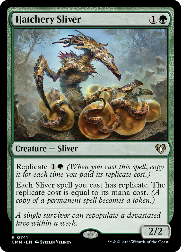 Hatchery Sliver (CMM-741) [Commander Masters] MTG Single Wizards of the Coast