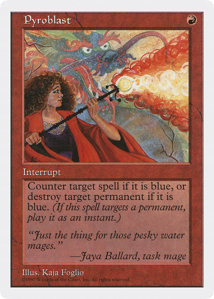 Pyroblast (5ED-) [Fifth Edition] MTG Single Wizards of the Coast