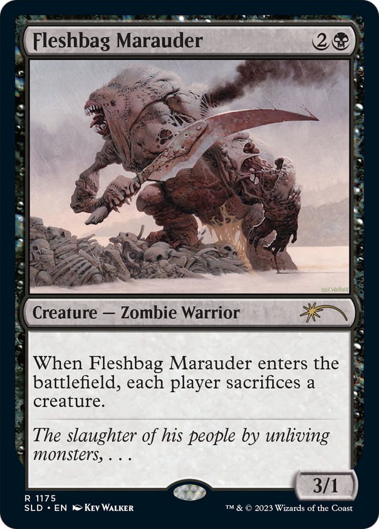 Fleshbag Marauder (1175) (SLD-1175) [Secret Lair] Drop (Full Art) Foil MTG Single Wizards of the Coast