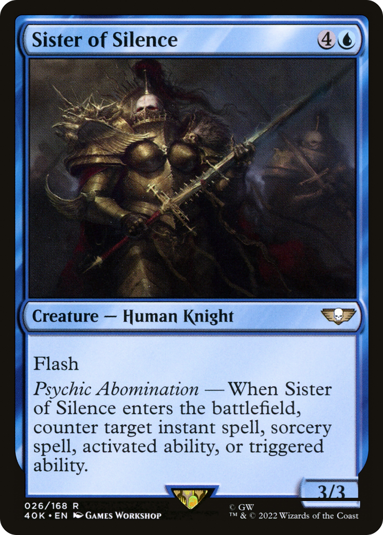 Sister of Silence (40K-026) [Warhammer 40,000 Commander] MTG Single Wizards of the Coast