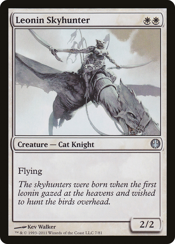 Leonin Skyhunter (DDG-007) [Misc] Duel Decks: Knights vs. Dragons MTG Single Wizards of the Coast