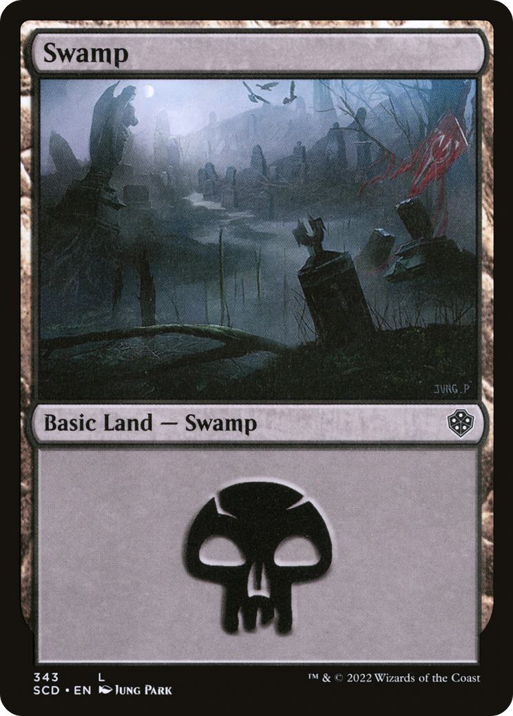 Swamp (343) (SCD-343) [Starter Commander Decks] MTG Single Wizards of the Coast