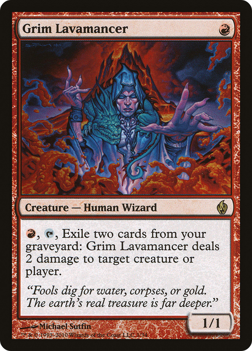 Grim Lavamancer (PD2-001) [Misc] Premium Deck Series: Fire and Lightning Foil MTG Single Wizards of the Coast