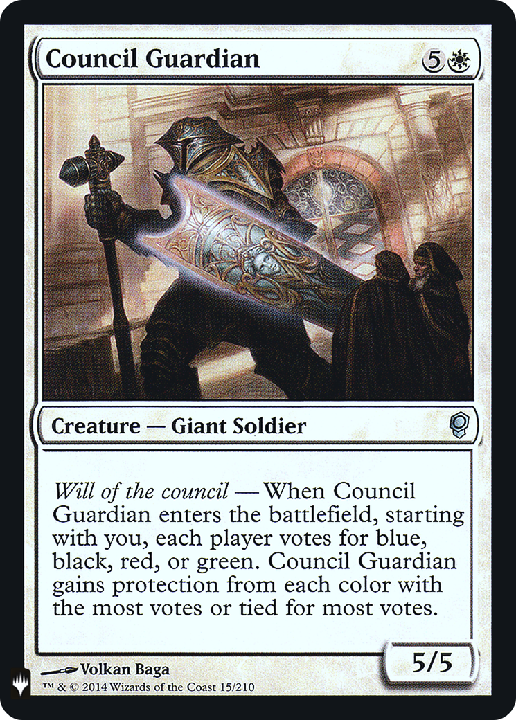 Council Guardian (LIST-CNS-15) [Mystery Booster] The List Foil MTG Single Wizards of the Coast
