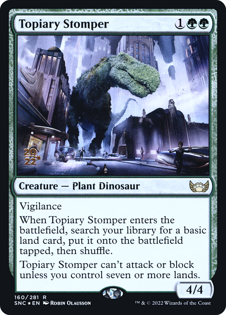 Topiary Stomper (PRE-160) [Streets of New Capenna Promos] Foil MTG Single Wizards of the Coast