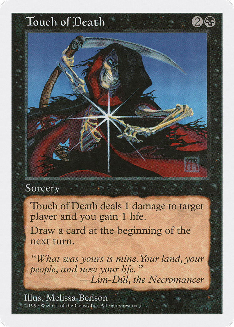 Touch of Death (5ED-200) [Fifth Edition] MTG Single Magic: The Gathering