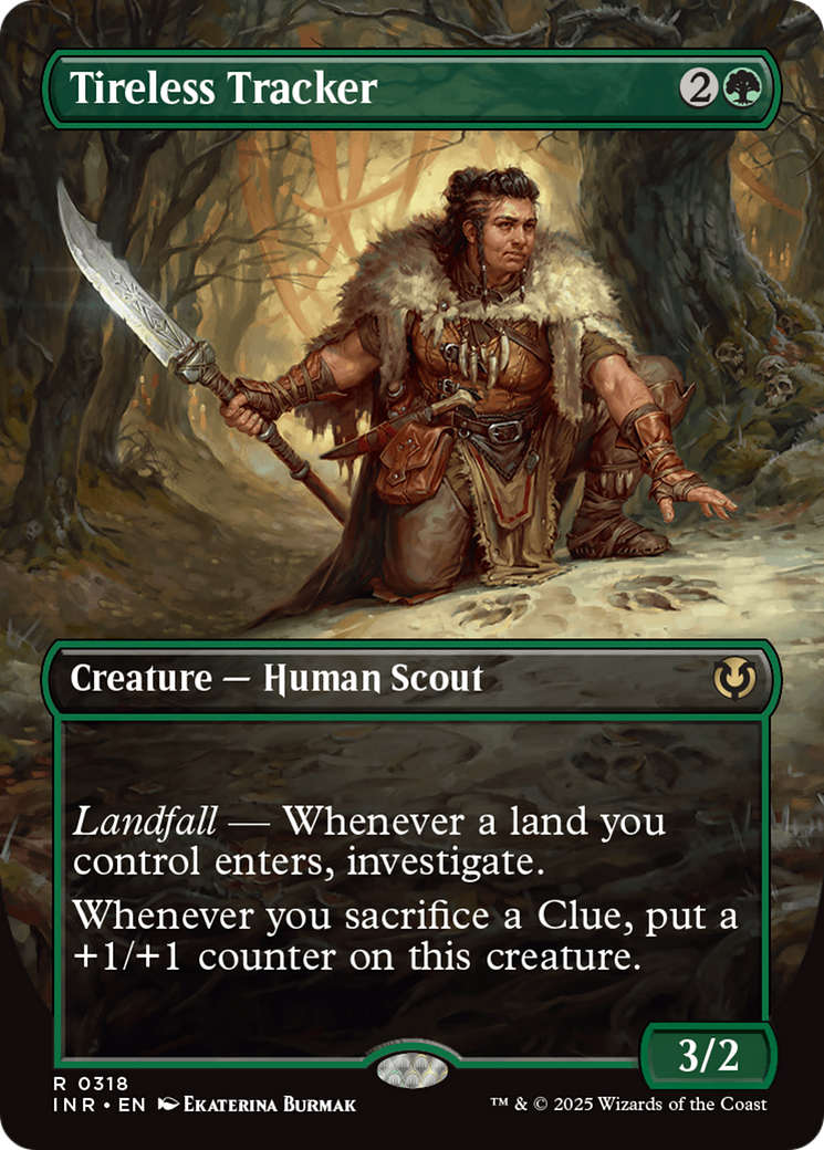 Tireless Tracker (INR-318) [Innistrad Remastered] (Borderless) Foil MTG Single Wizards of the Coast