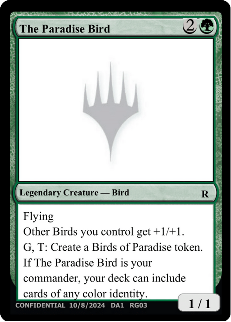 The Paradise Bird (UNK-RG03F) [Misc] Unknown Event MTG Single Wizards of the Coast