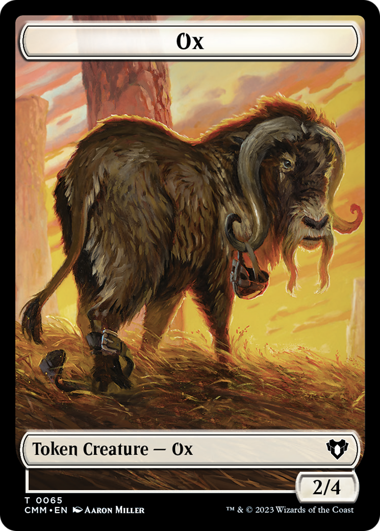 Ox (TCMM-065) [Tokens] Commander Masters Tokens Foil MTG Single Wizards of the Coast