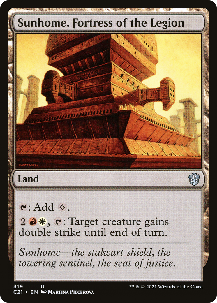 Sunhome, Fortress of the Legion (C21-319) [Commander 2021] MTG Single Wizards of the Coast