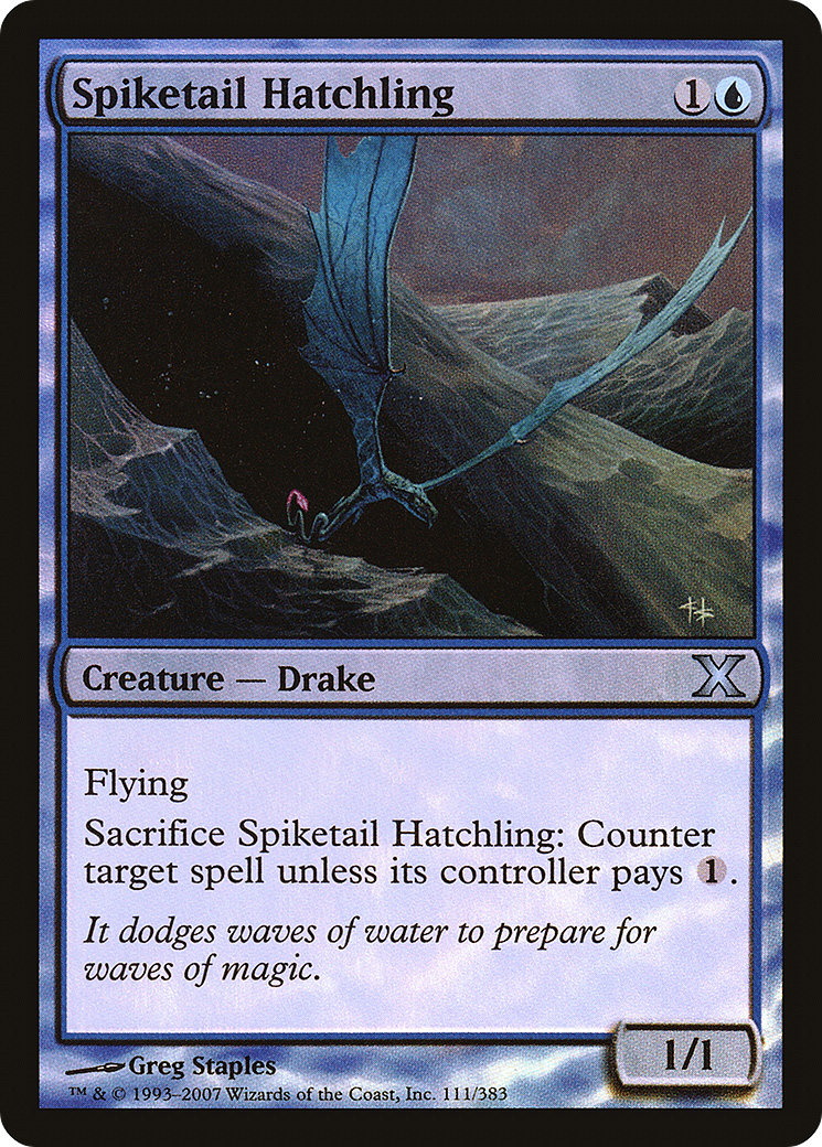 Spiketail Hatchling (10E-111★) [Tenth Edition] Foil MTG Single Wizards of the Coast