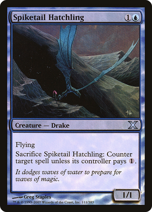 Spiketail Hatchling (10E-111★) [Tenth Edition] Foil MTG Single Wizards of the Coast