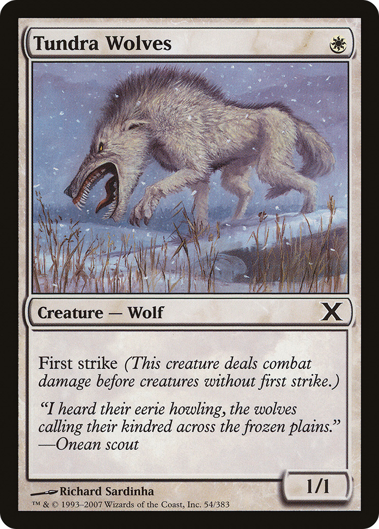 Tundra Wolves (10E-054) [Tenth Edition] MTG Single Wizards of the Coast
